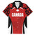 Custom Canada Pacific Rugby 2024 Family Matching Long Sleeve Bodycon Dress and Hawaiian Shirt Maple Pattern Jersey - Wonder Print Shop