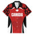 Custom Canada Pacific Rugby 2024 Family Matching Mermaid Dress and Hawaiian Shirt Maple Pattern Jersey - Wonder Print Shop