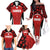 Custom Canada Pacific Rugby 2024 Family Matching Off The Shoulder Long Sleeve Dress and Hawaiian Shirt Maple Pattern Jersey - Wonder Print Shop