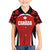 Custom Canada Pacific Rugby 2024 Family Matching Off The Shoulder Long Sleeve Dress and Hawaiian Shirt Maple Pattern Jersey - Wonder Print Shop