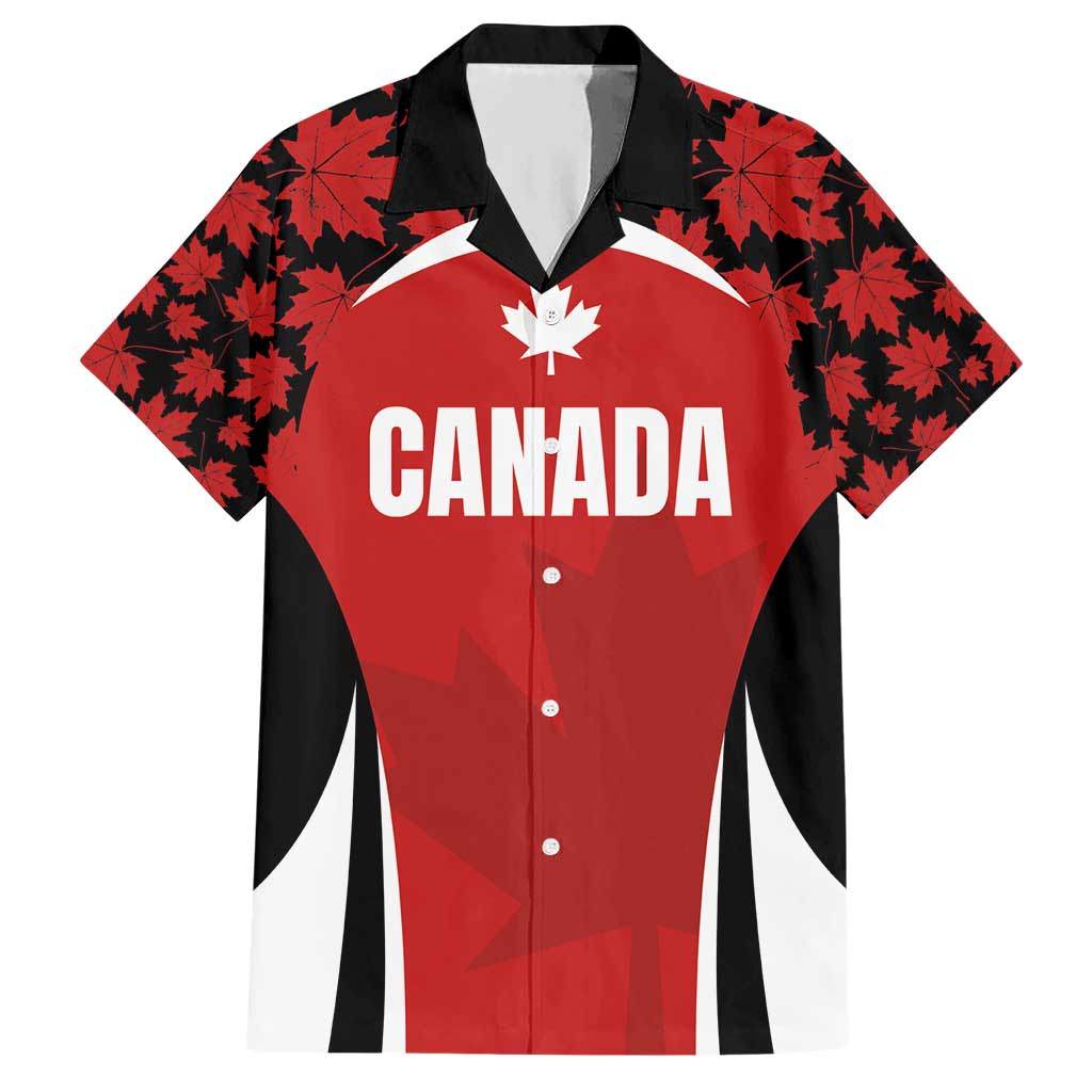 Custom Canada Pacific Rugby 2024 Hawaiian Shirt Maple Pattern Jersey - Wonder Print Shop