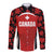 Custom Canada Pacific Rugby 2024 Long Sleeve Button Shirt Maple Pattern Jersey - Wonder Print Shop