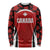 Custom Canada Pacific Rugby 2024 Long Sleeve Shirt Maple Pattern Jersey - Wonder Print Shop