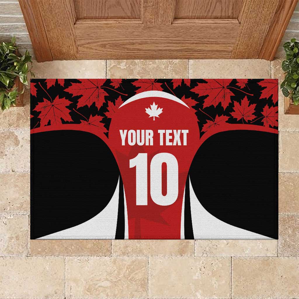 Custom Canada Pacific Rugby 2024 Rubber Doormat Maple Pattern Jersey