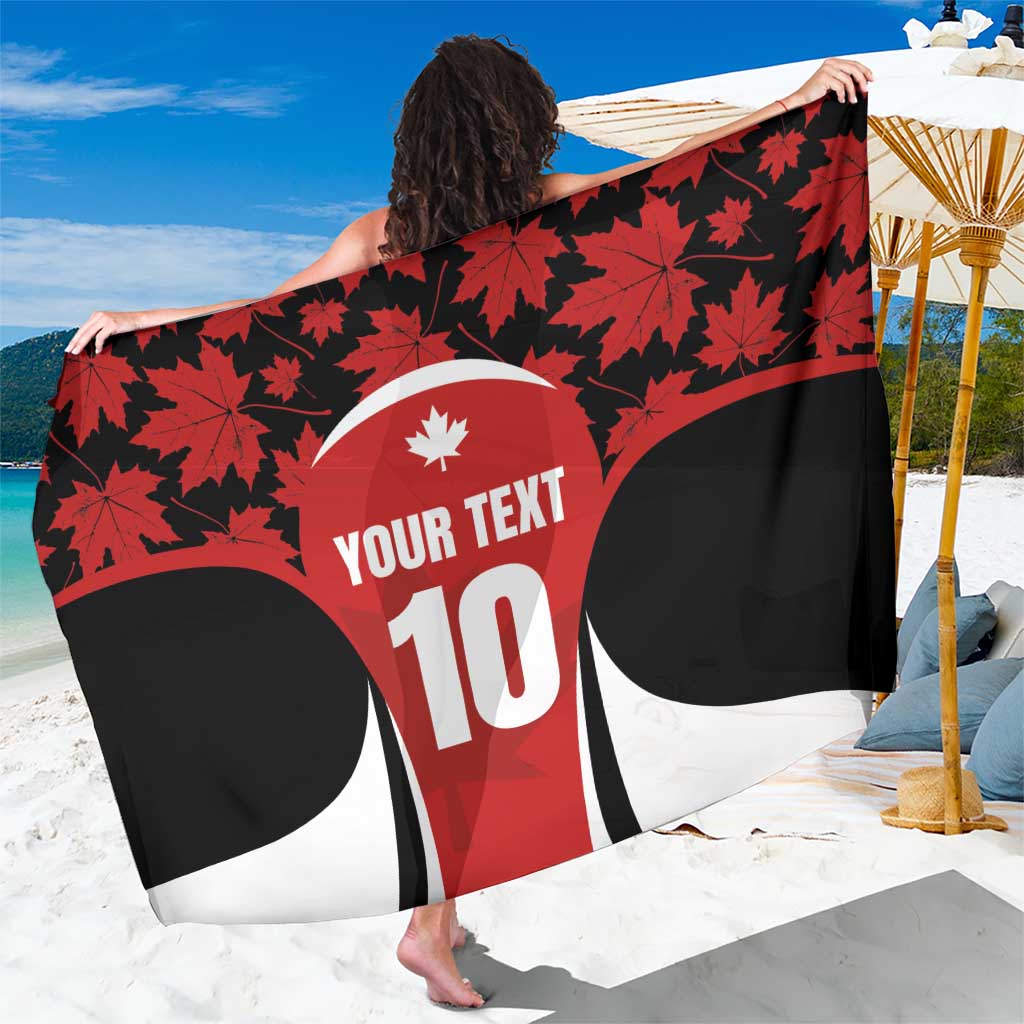 Custom Canada Pacific Rugby 2024 Sarong Maple Pattern Jersey