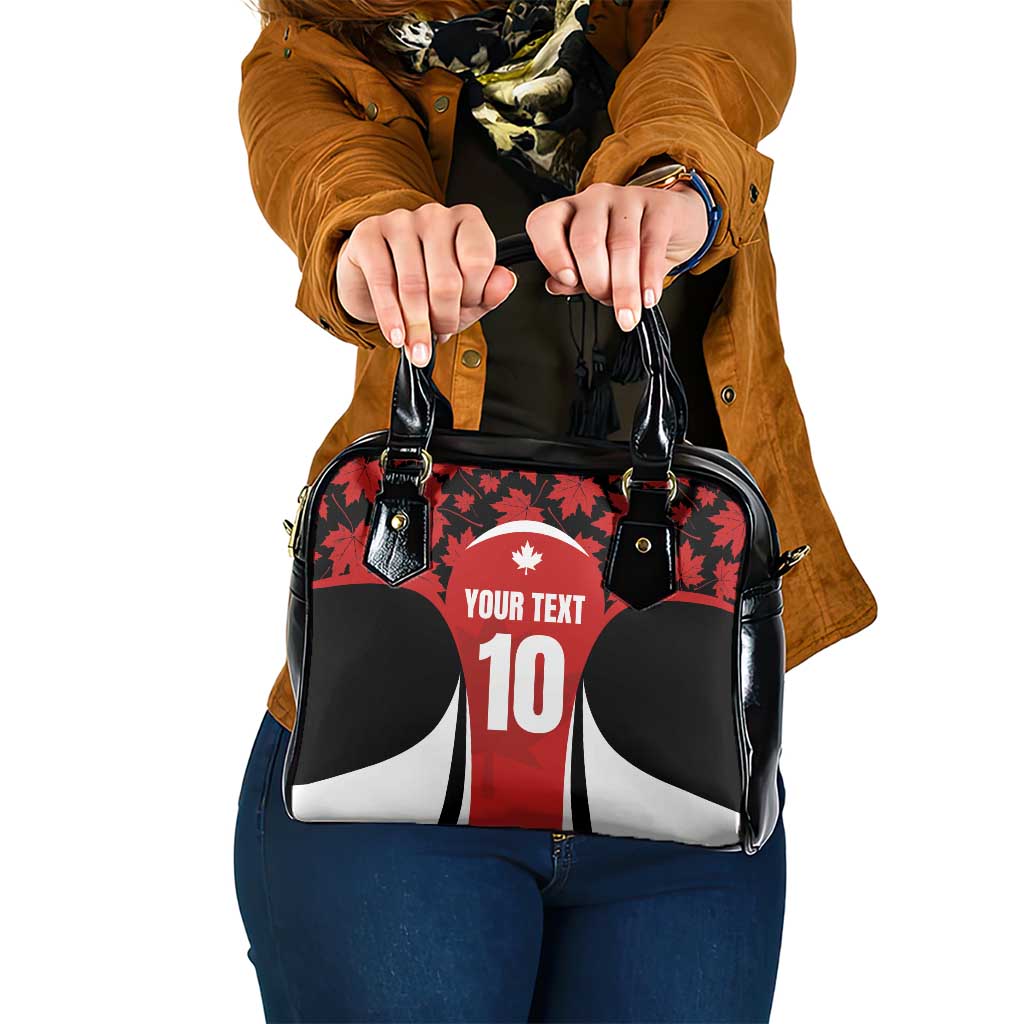 Custom Canada Pacific Rugby 2024 Shoulder Handbag Maple Pattern Jersey