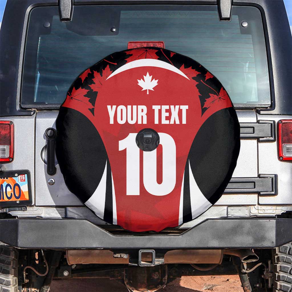 Custom Canada Pacific Rugby 2024 Spare Tire Cover Maple Pattern Jersey