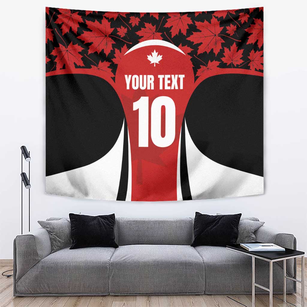 Custom Canada Pacific Rugby 2024 Tapestry Maple Pattern Jersey