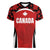 Custom Canada Pacific Rugby 2024 Women V-Neck T-Shirt Maple Pattern Jersey