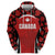 Custom Canada Pacific Rugby 2024 Zip Hoodie Maple Pattern Jersey