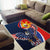 Filipino American History Month Area Rug USA Eagle and Philippines Sun Symbol with National Flag - Wonder Print Shop