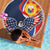 Filipino American History Month Beach Blanket USA Eagle and Philippines Sun Symbol with National Flag - Wonder Print Shop