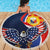 Filipino American History Month Beach Blanket USA Eagle and Philippines Sun Symbol with National Flag - Wonder Print Shop