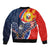 Filipino American History Month Bomber Jacket USA Eagle and Philippines Sun Symbol with National Flag - Wonder Print Shop