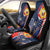 Filipino American History Month Car Seat Cover USA Eagle and Philippines Sun Symbol with National Flag - Wonder Print Shop