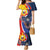 Filipino American History Month Family Matching Mermaid Dress and Hawaiian Shirt USA Eagle and Philippines Sun Symbol with National Flag - Wonder Print Shop