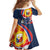 Filipino American History Month Family Matching Off Shoulder Maxi Dress and Hawaiian Shirt USA Eagle and Philippines Sun Symbol with National Flag - Wonder Print Shop