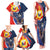 Filipino American History Month Family Matching Tank Maxi Dress and Hawaiian Shirt USA Eagle and Philippines Sun Symbol with National Flag - Wonder Print Shop