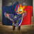 Filipino American History Month Hooded Blanket USA Eagle and Philippines Sun Symbol with National Flag