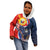 Filipino American History Month Kid Hoodie USA Eagle and Philippines Sun Symbol with National Flag - Wonder Print Shop