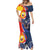 Filipino American History Month Mermaid Dress USA Eagle and Philippines Sun Symbol with National Flag - Wonder Print Shop