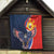 Filipino American History Month Quilt USA Eagle and Philippines Sun Symbol with National Flag