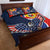 Filipino American History Month Quilt Bed Set USA Eagle and Philippines Sun Symbol with National Flag