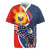 Filipino American History Month Rugby Jersey USA Eagle and Philippines Sun Symbol with National Flag