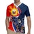 Filipino American History Month Rugby Jersey USA Eagle and Philippines Sun Symbol with National Flag