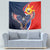 Filipino American History Month Tapestry USA Eagle and Philippines Sun Symbol with National Flag