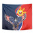 Filipino American History Month Tapestry USA Eagle and Philippines Sun Symbol with National Flag