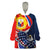 Filipino American History Month Wearable Blanket Hoodie USA Eagle and Philippines Sun Symbol with National Flag