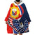 Filipino American History Month Wearable Blanket Hoodie USA Eagle and Philippines Sun Symbol with National Flag