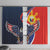 Filipino American History Month Window Curtain USA Eagle and Philippines Sun Symbol with National Flag