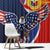 Filipino American History Month Window Curtain USA Eagle and Philippines Sun Symbol with National Flag