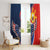 Filipino American History Month Window Curtain USA Eagle and Philippines Sun Symbol with National Flag