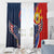 Filipino American History Month Window Curtain USA Eagle and Philippines Sun Symbol with National Flag