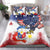 Filipino American History Month Bedding Set USA Eagle and Philippines Coat of Arms Symbol with National Flag - Wonder Print Shop