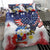 Filipino American History Month Bedding Set USA Eagle and Philippines Coat of Arms Symbol with National Flag - Wonder Print Shop