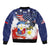 Filipino American History Month Bomber Jacket USA Eagle and Philippines Coat of Arms Symbol with National Flag - Wonder Print Shop