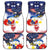 Filipino American History Month Car Mats USA Eagle and Philippines Coat of Arms Symbol with National Flag - Wonder Print Shop