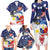 Filipino American History Month Family Matching Long Sleeve Bodycon Dress and Hawaiian Shirt USA Eagle and Philippines Coat of Arms Symbol with National Flag - Wonder Print Shop