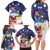 Filipino American History Month Family Matching Long Sleeve Bodycon Dress and Hawaiian Shirt USA Eagle and Philippines Coat of Arms Symbol with National Flag - Wonder Print Shop