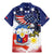 Filipino American History Month Family Matching Mermaid Dress and Hawaiian Shirt USA Eagle and Philippines Coat of Arms Symbol with National Flag - Wonder Print Shop