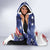 Filipino American History Month Hooded Blanket USA Eagle and Philippines Coat of Arms Symbol with National Flag