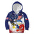 Filipino American History Month Kid Hoodie USA Eagle and Philippines Coat of Arms Symbol with National Flag - Wonder Print Shop