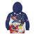 Filipino American History Month Kid Hoodie USA Eagle and Philippines Coat of Arms Symbol with National Flag - Wonder Print Shop