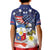 Filipino American History Month Kid Polo Shirt USA Eagle and Philippines Coat of Arms Symbol with National Flag - Wonder Print Shop