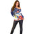 Filipino American History Month Off Shoulder Sweater USA Eagle and Philippines Coat of Arms Symbol with National Flag - Wonder Print Shop