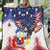 Filipino American History Month Quilt USA Eagle and Philippines Coat of Arms Symbol with National Flag